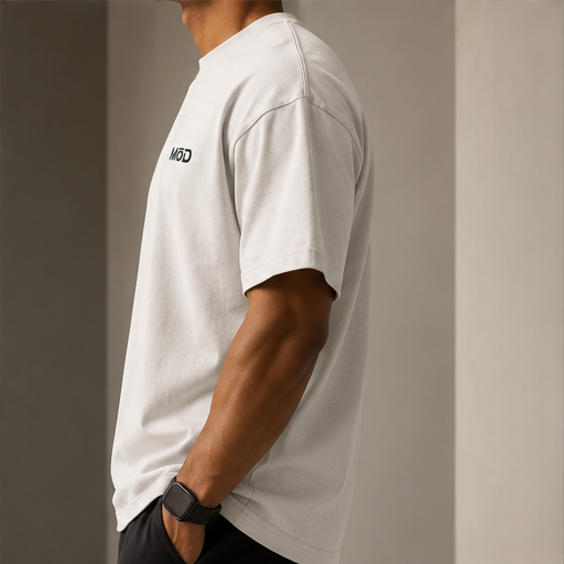 MōD Logo Embroidered Oversized Faded Tee