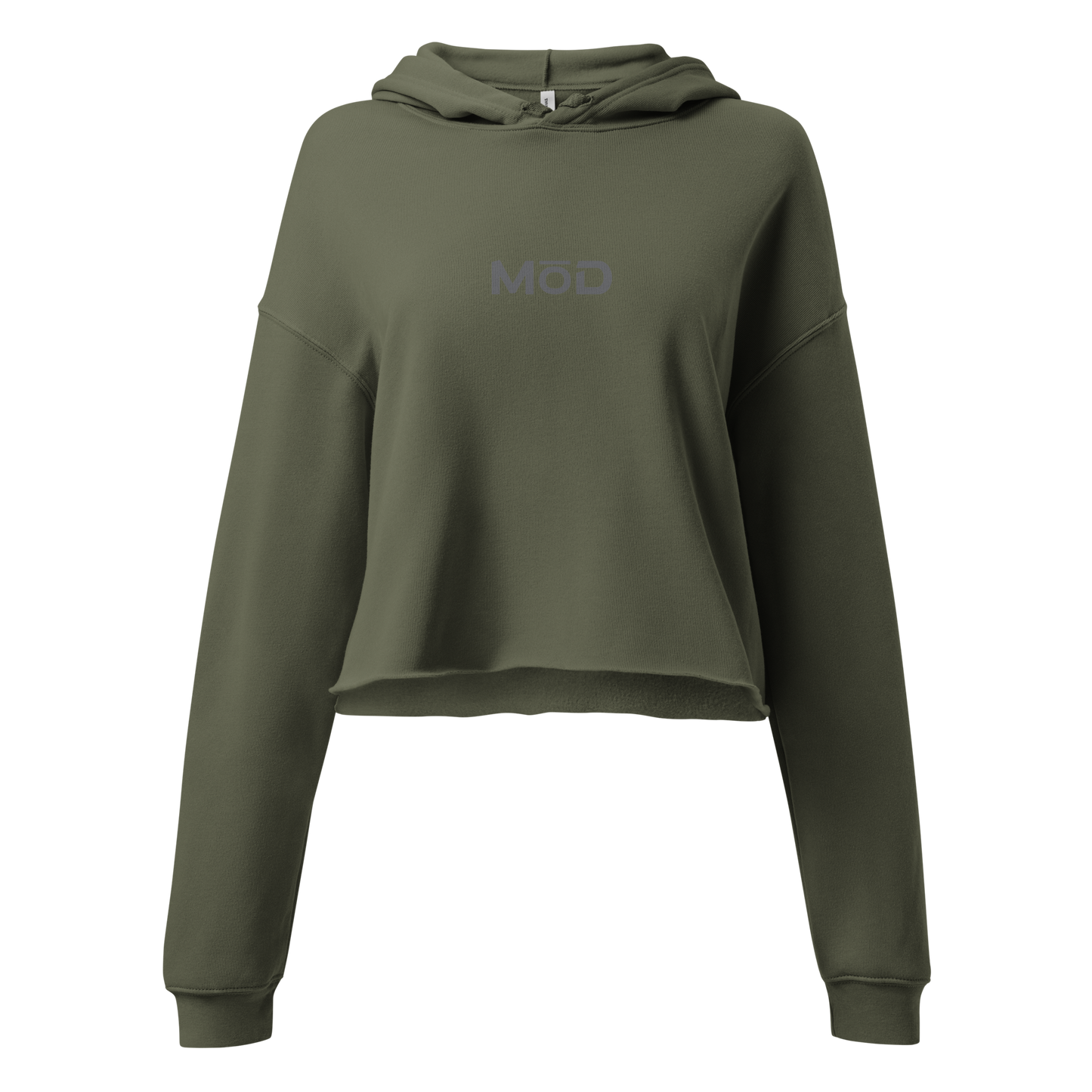 Women's Premium Cotton-Poly Fleece Crop Hoodie