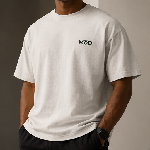 MōD Logo Embroidered Oversized Faded Tee