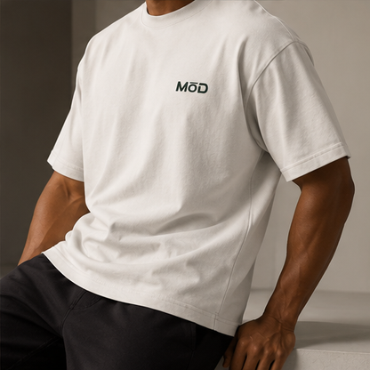 MōD Logo Embroidered Oversized Faded Tee