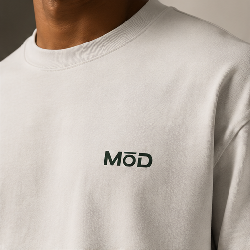 MōD Logo Embroidered Oversized Faded Tee