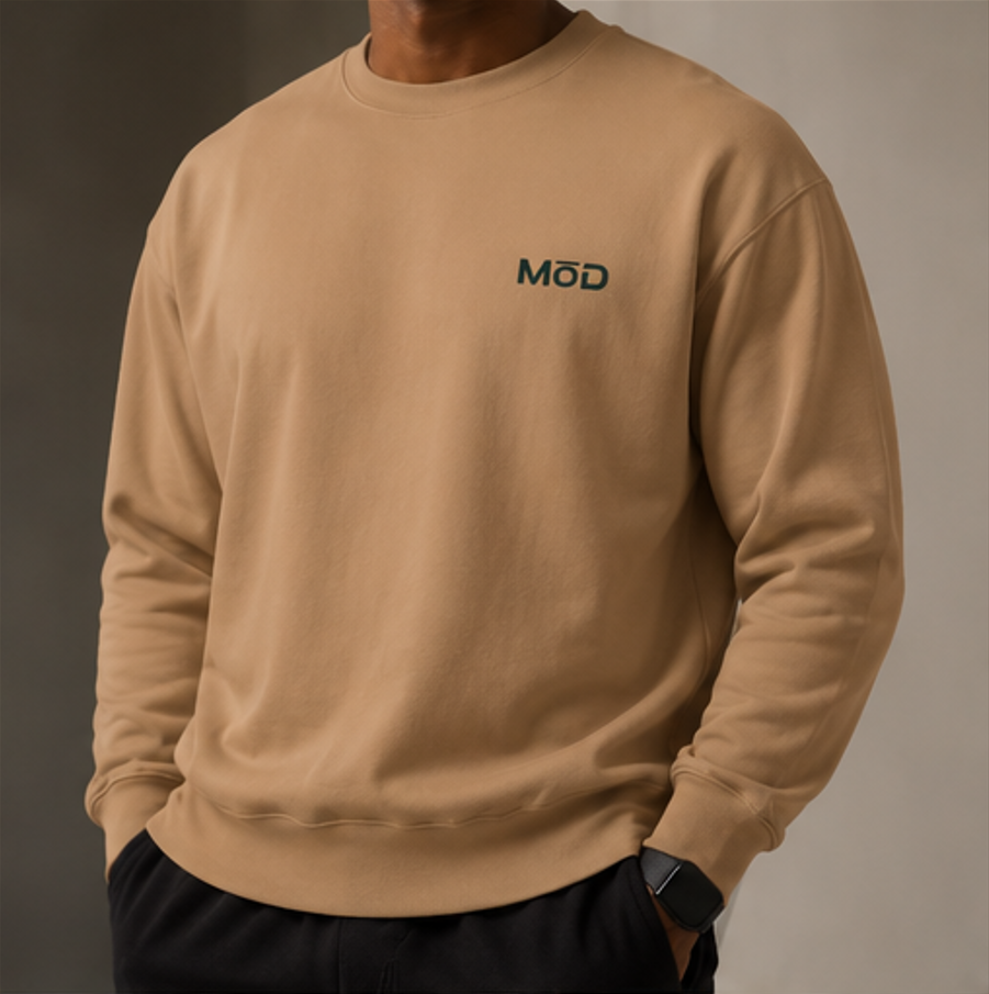 MōD Logo Embroidered Crew Neck Sweater