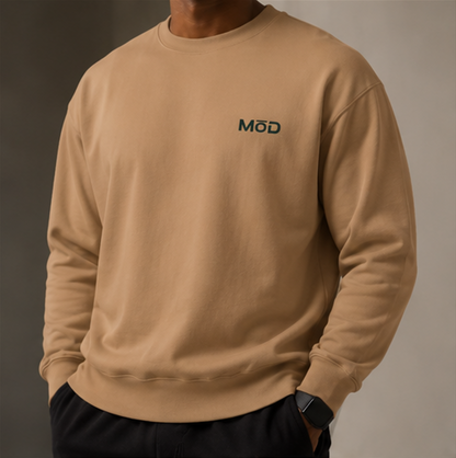 MōD Logo Embroidered Crew Neck Sweater