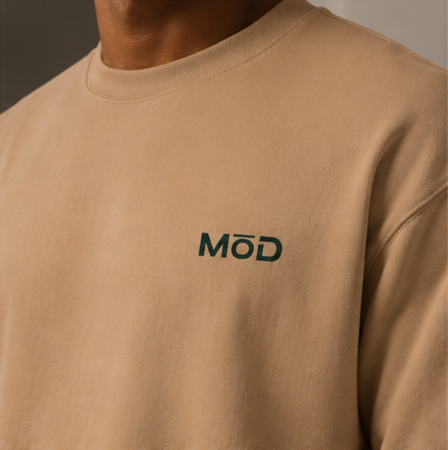MōD Logo Embroidered Crew Neck Sweater