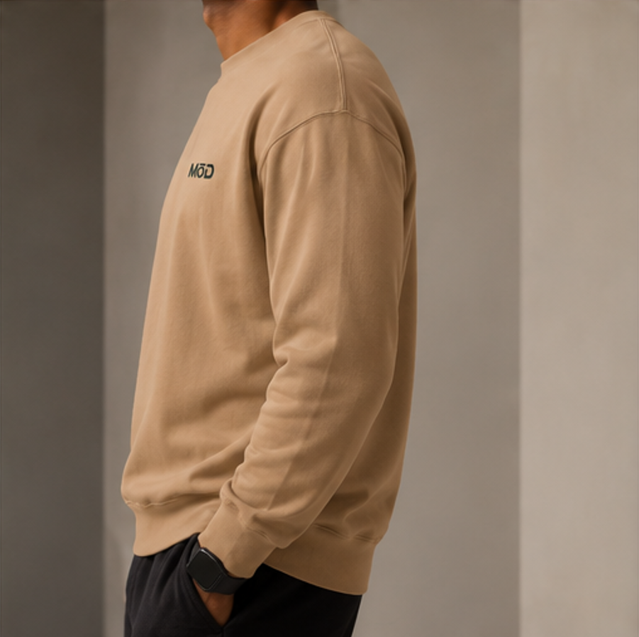MōD Logo Embroidered Crew Neck Sweater