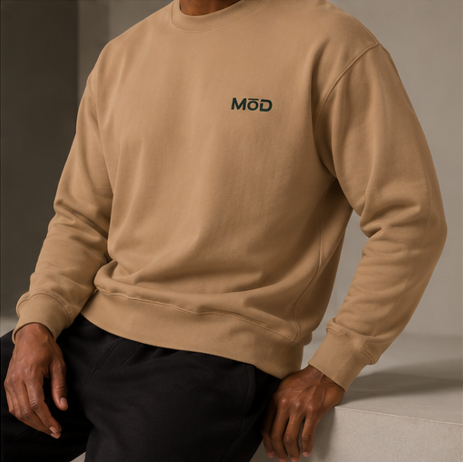 MōD Logo Embroidered Crew Neck Sweater